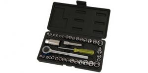 40 PIECE SOCKET SET - 1/4 & 3/8 DRIVE SOCKET SET KIT TOOL KIT