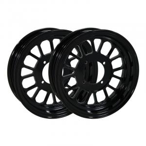 MAD MUNK ALLOY TUBELESS 10INS RIMS 2.75F AND 3.50R IN BLACK