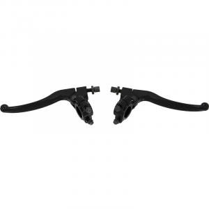BLACK BRAKE AND CLUTCH CABLE LEVER SET