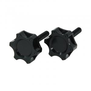 CNC HANDLE BAR HOLDER  KNOBS IN BLACK