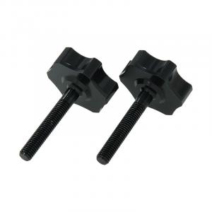 CNC HANDLE BAR HOLDER  KNOBS IN BLACK