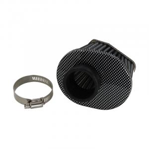 AIR FILTER OVAL 38MM CARBON LOOK