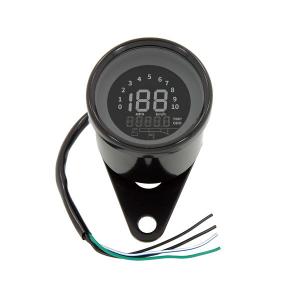 munk black led speedo meter with green led