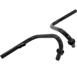 BLACK  HANDLE BARS LEFT AND RIGHT FOR CABLE BRAKE AND CABLE CLUTCH