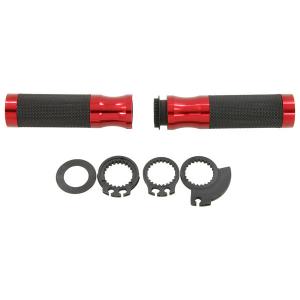 HANDLE BAR GRIPS WITH RED  ENDS