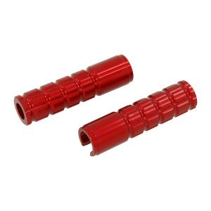 RED ALLOY FOOT PEGS TO FIT ON BAR