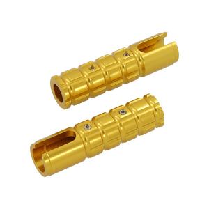 GOLD ALLOY FOOT PEGS TO FIT ON BAR