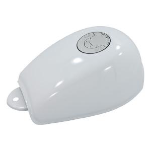 WHITE MUNK TANK WITH FLAT FUEL CAP