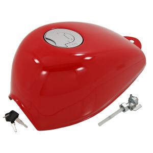 RED MUNK TANK WITH FLAT FUEL CAP