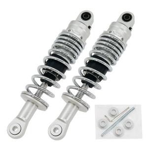 CHROME 285MM SPRING REAR SHOCKS